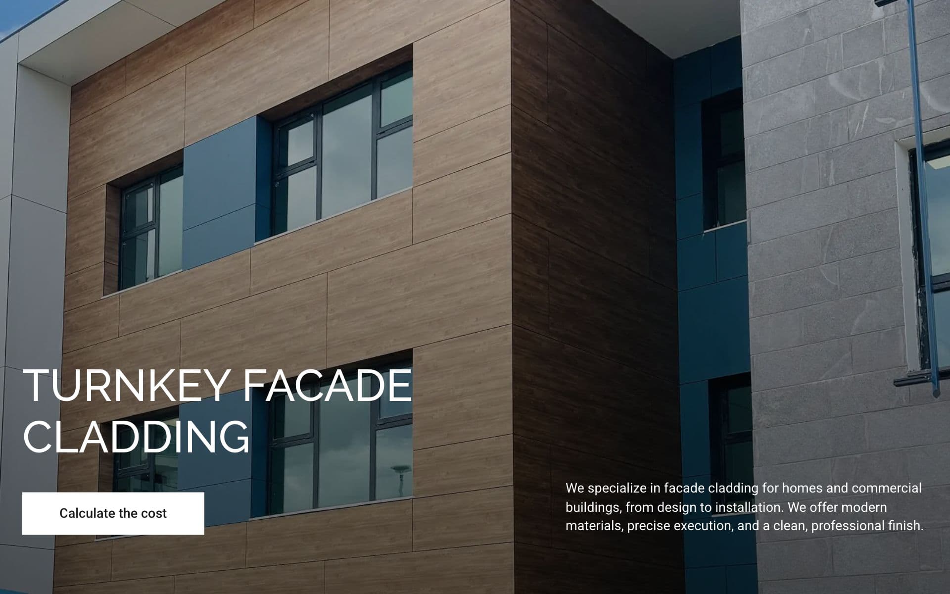 Сайт проекта Tariz Cladding — Building facades